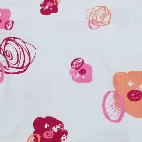 J. Jill Travel Shoe/Purse Dust Bag – Pink, White & Orange Floral Drawstring Bag - Picture 7 of 8